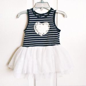 Pastourelle by Pippa & Julie Stripe & Tulle Dress